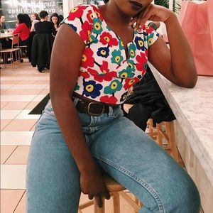 FASHION NOVA FLORAL CROP TOP